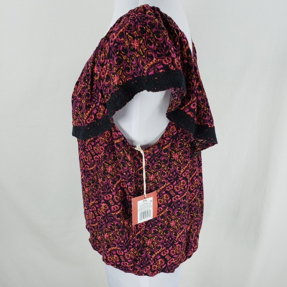 Mossimo Blouse Top On/Off Shoulder - Picture 8 of 8